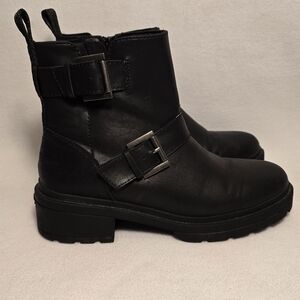 Rocket Dog Black Ankle Boots, Size 7.5